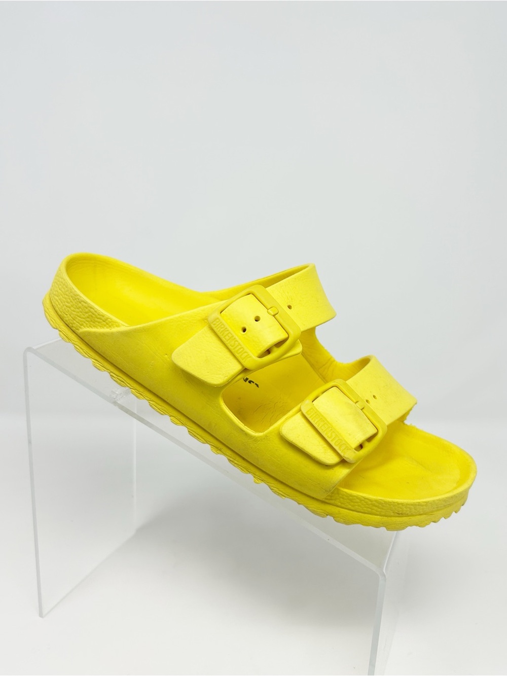 Birkenstock Arizona Essentials EVA Sandals Unisex Vibrant Yellow Slide Size 38